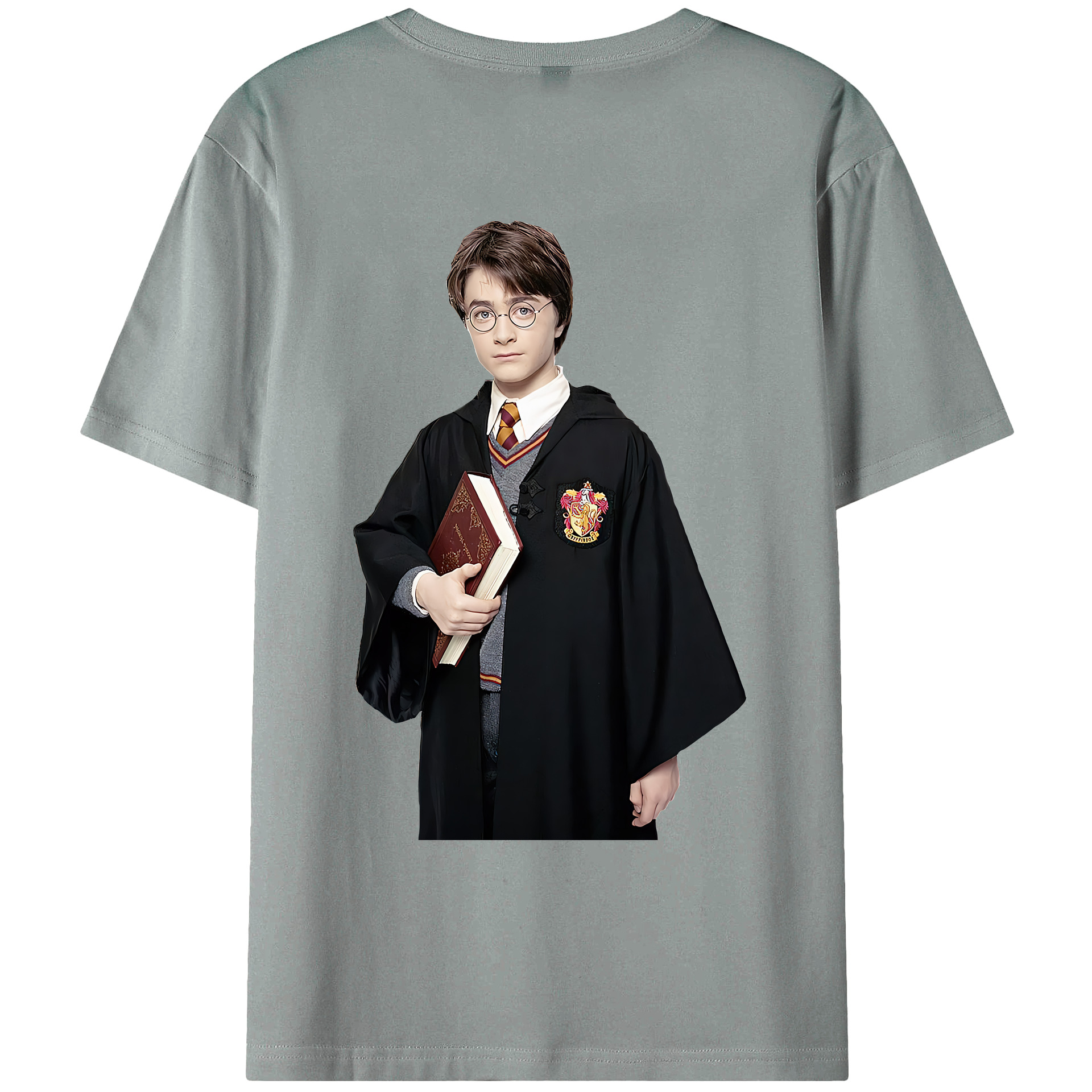 （画像用） Harry Potter ハリー・ポッターシリーズ 綿100％ メンズ半袖Tシャツ（バックプリント） 通気性